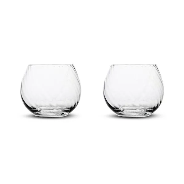 Opacity water glass 22 cl 2-pack - Clear - Byon