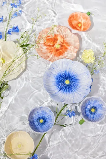 Poppy bowl - Blue, Ø11 cm - Byon