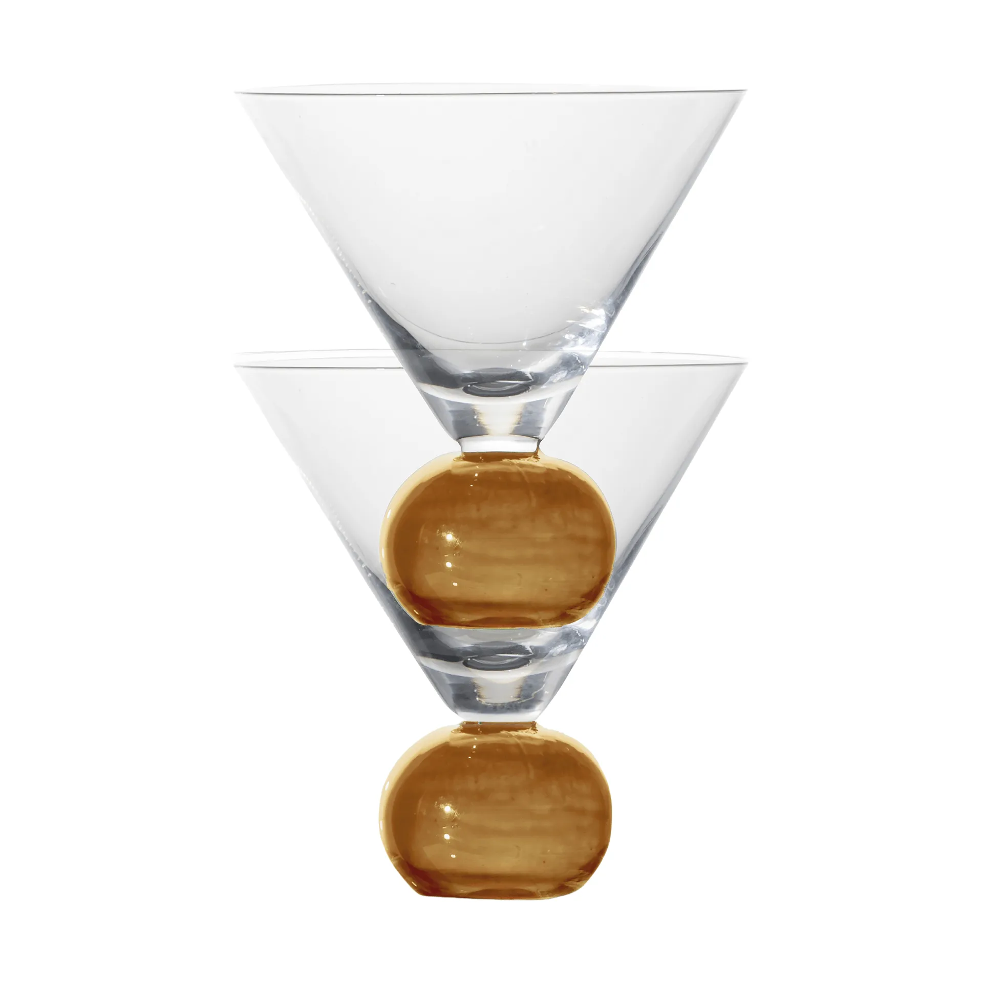 Spice glass 24 cl 2-pack, Clear-amber Byon