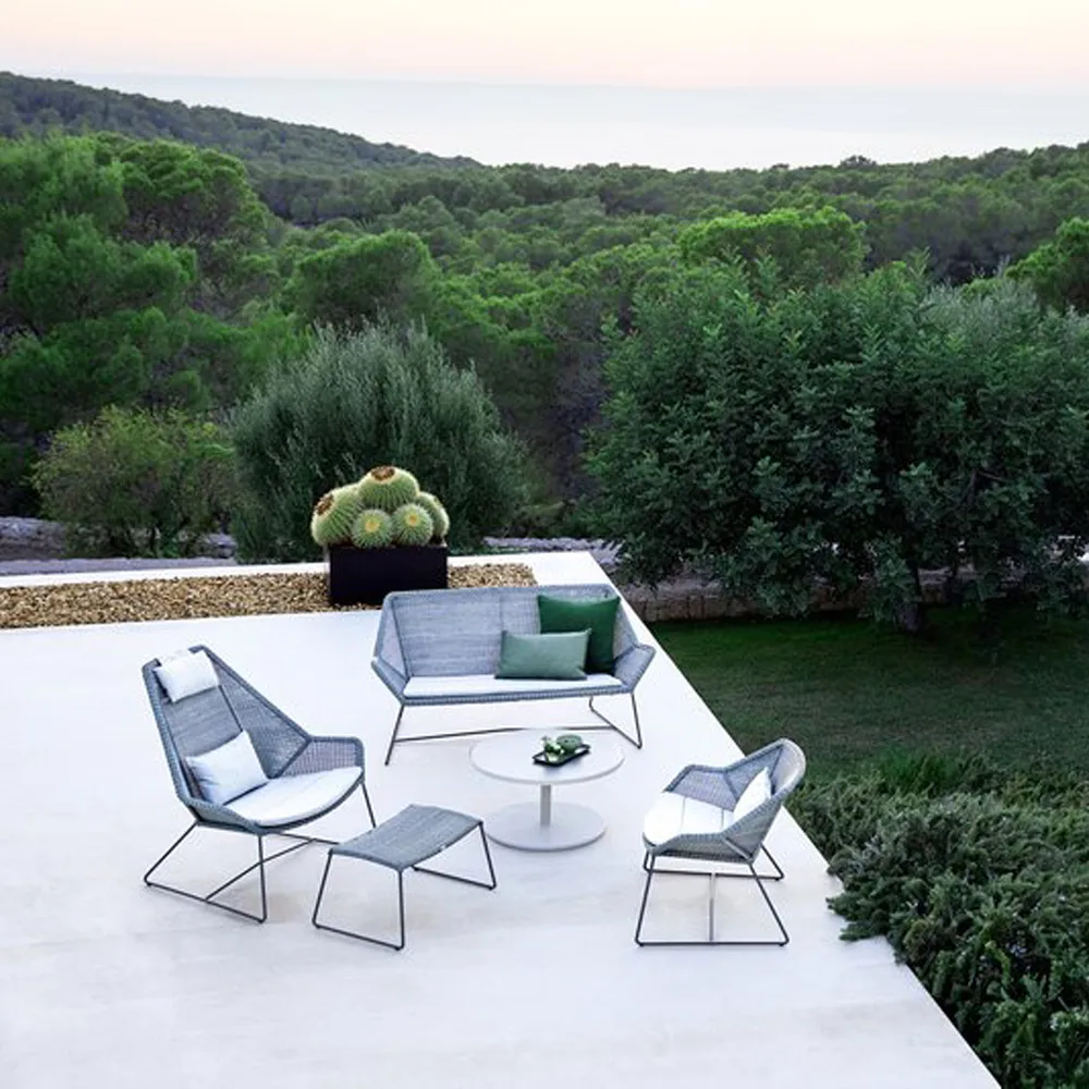 Breeze footstool, Light grey Cane-line