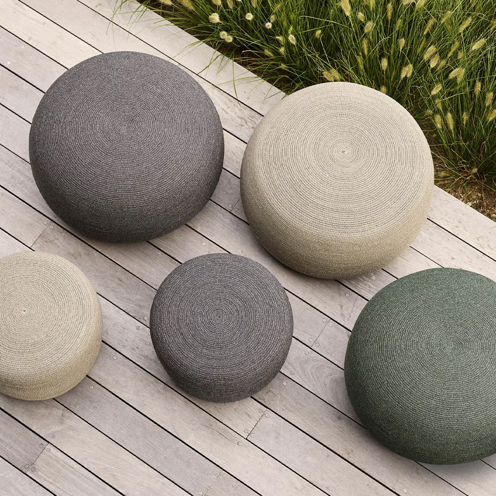 Circle footstool Ø75 cm, Taupe Cane-line