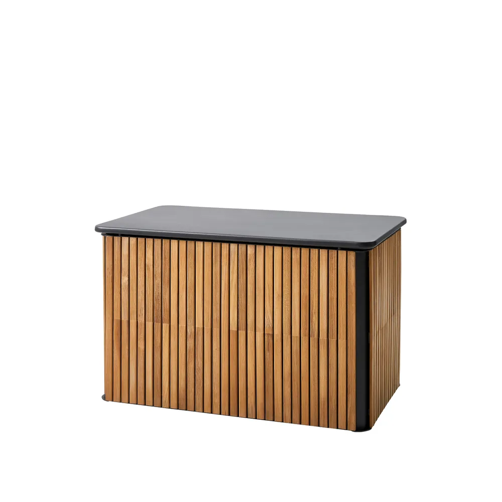 Combine cushion box, Teak, lava grey, small Cane-line