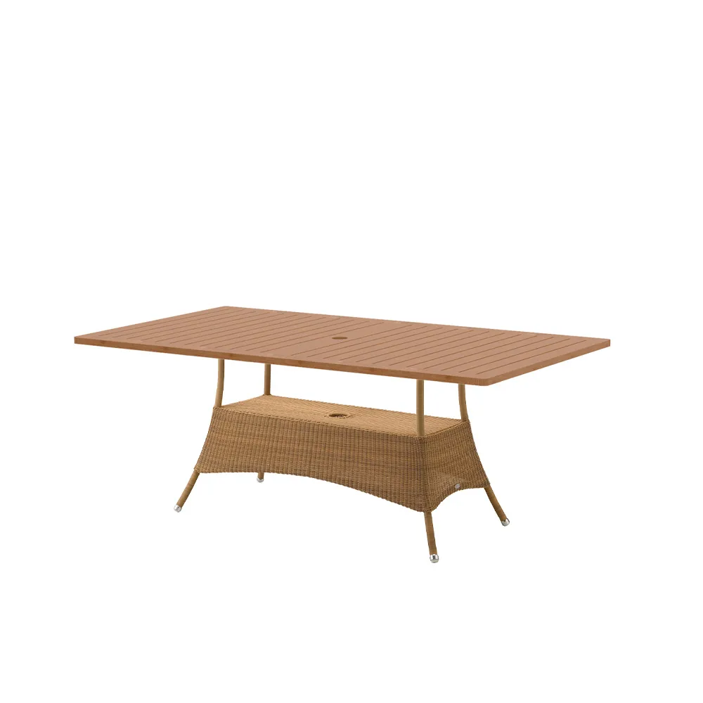 Lansing dining table 100x180 cm, Teak-weave natural Cane-line