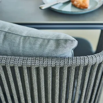 Moments stackable chair cushion - Cane-Line Natté grey - Cane-line