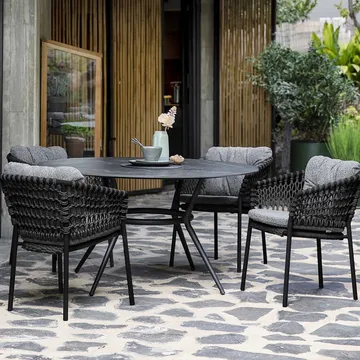 Ocean armchair soft rope - Dark grey - Cane-line