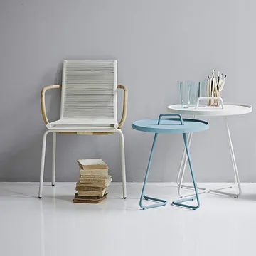 On the move table Ø37 cm - Black - Cane-line