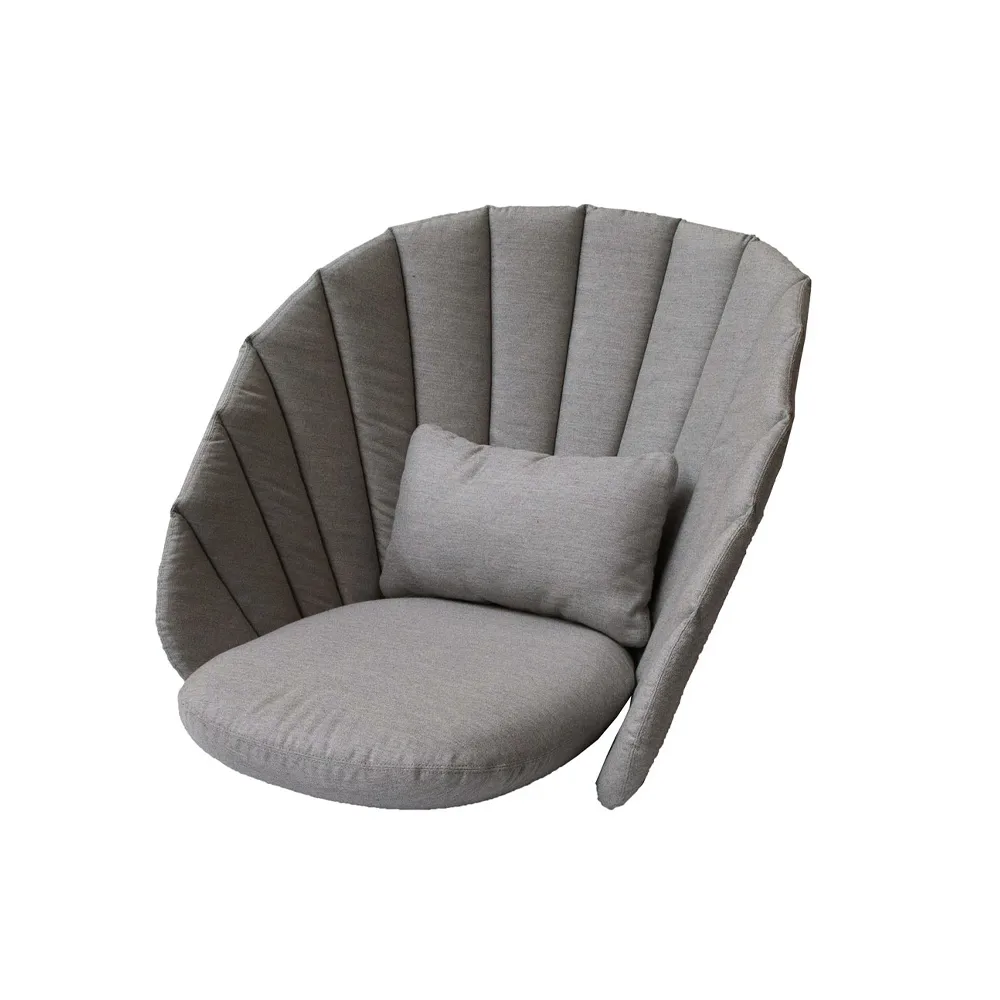 Peacock lounge armchair cushion, Cane-Line Natté taupe Cane-line