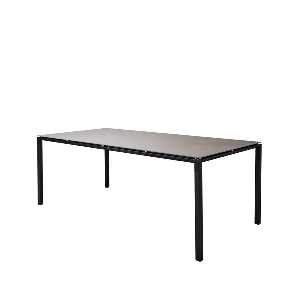 Pure dining table, Basalt grey-lava grey 200x100 cm Cane-line