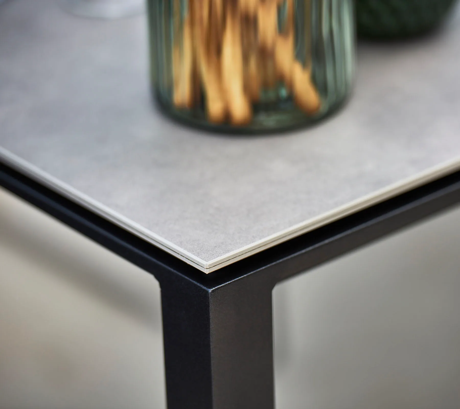 Pure table 200x100 cm Basalt grey-lava grey Cane-line