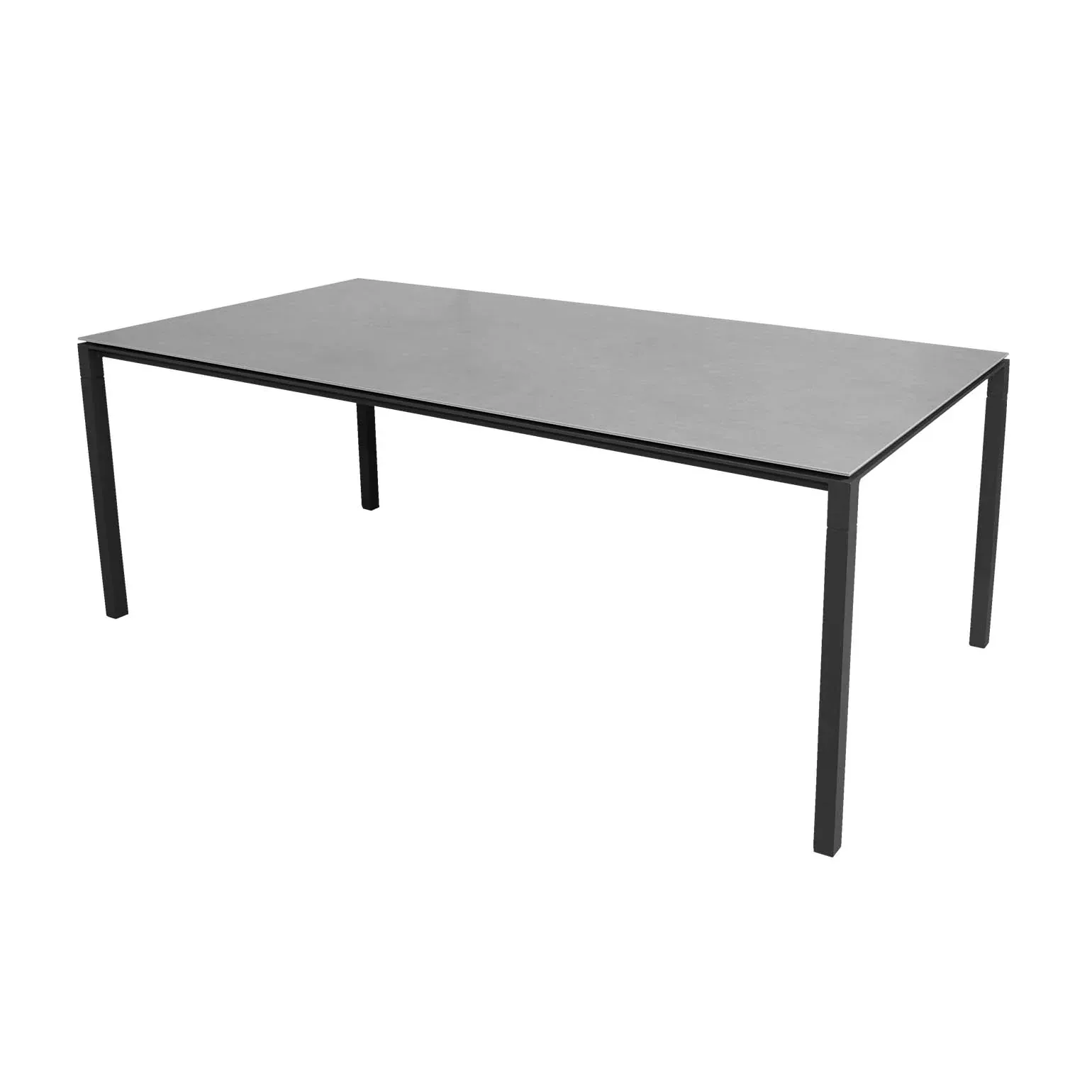 Pure table 200x100 cm Concrete grey-lava grey Cane-line
