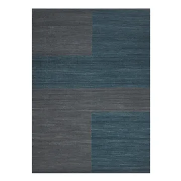 Ganga wool carpet 170x240 cm - greyish blue-dark blue - Chhatwal & Jonsson