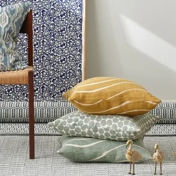 Gaya cushion cover 50x50 cm - spicy yellow - Chhatwal & Jonsson