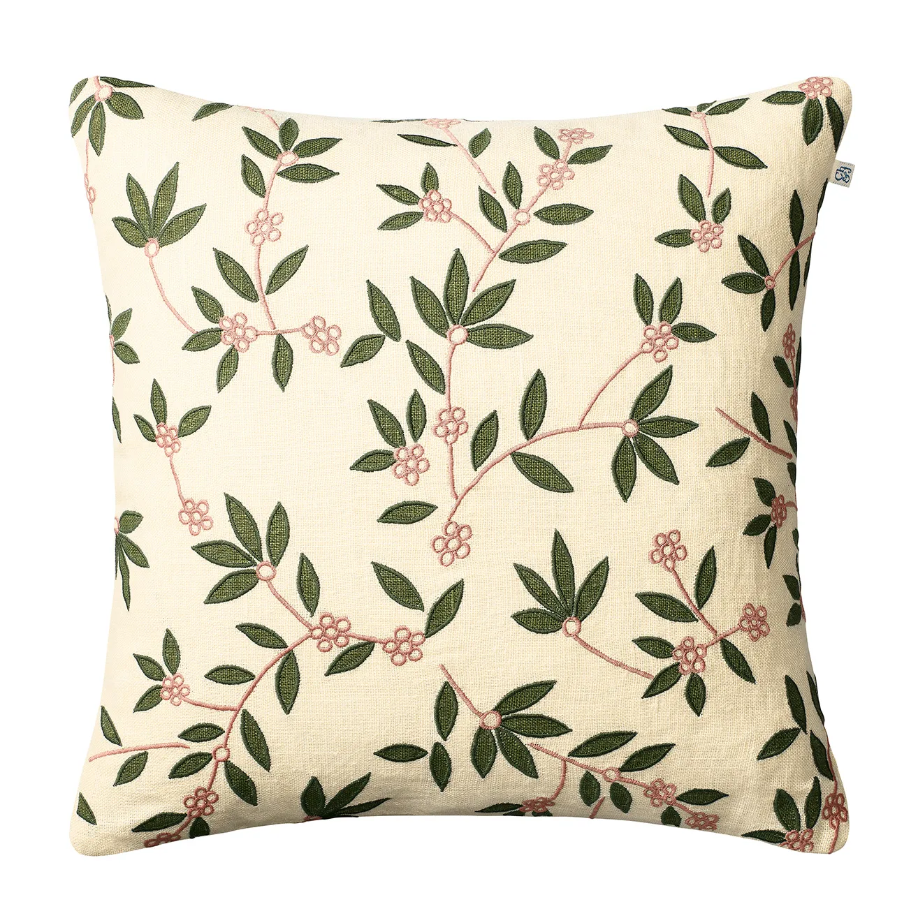 Gita cushion cover 50x50 cm, beige-green-rose Chhatwal & Jonsson