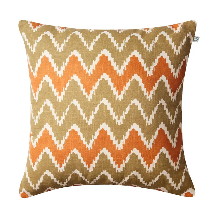 Ikat Bangalore outside cushion 50x50 cm - Beige-apricot orange - Chhatwal & Jonsson