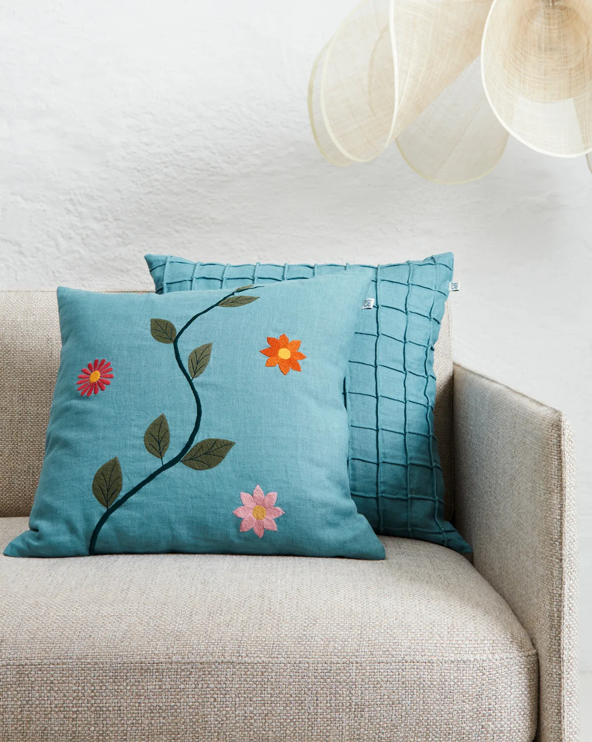 Jammu pillowcase 50x50 cm, Heaven Blue Chhatwal & Jonsson