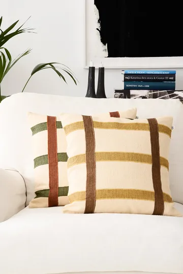 Kiran pillowcase 50x50 cm - Spicy Yellow-Taupe - Chhatwal & Jonsson