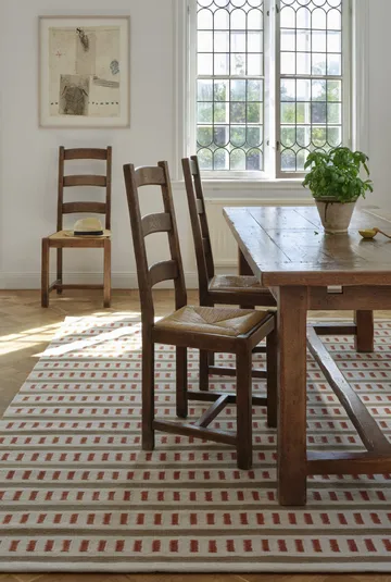 Ladakh wool rug - Off white-beige-rust, 230x320 cm - Chhatwal & Jonsson