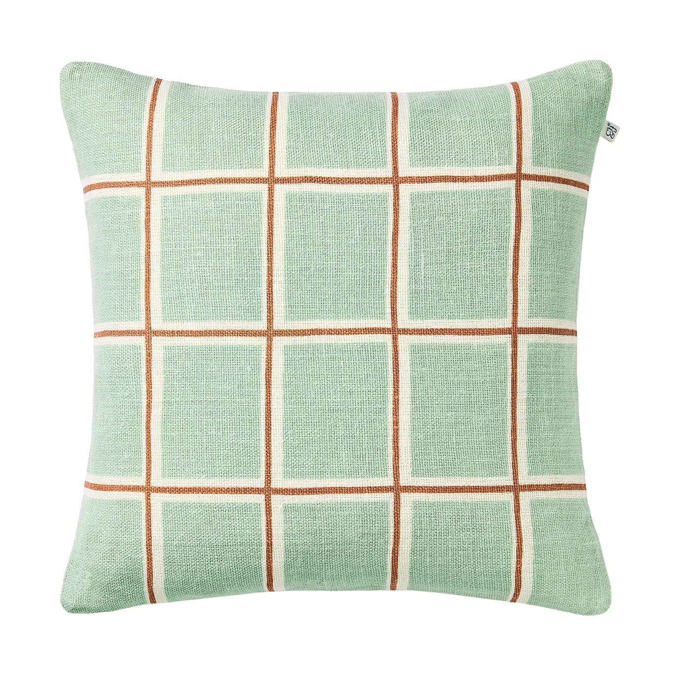 Raha cushion cover 50x50 cm, Aqua-apricot orange Chhatwal & Jonsson