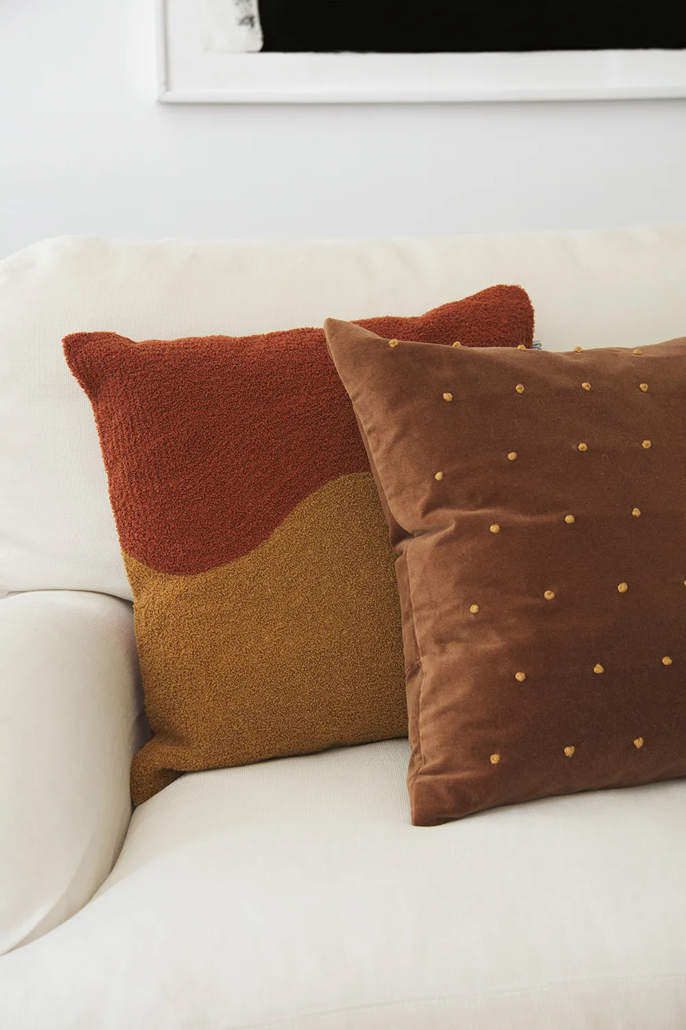 Roma cushion cover 50x50 cm, Cognac-masala yellow Chhatwal & Jonsson