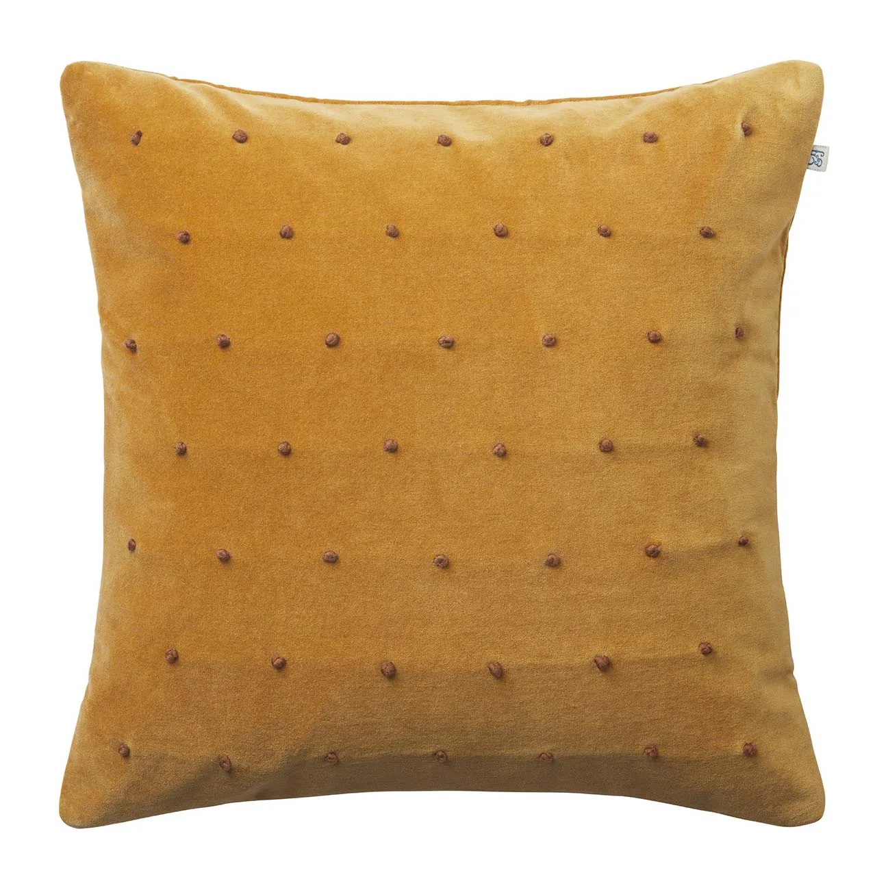 Roma cushion cover 50x50 cm, Masala yellow-cognac Chhatwal & Jonsson