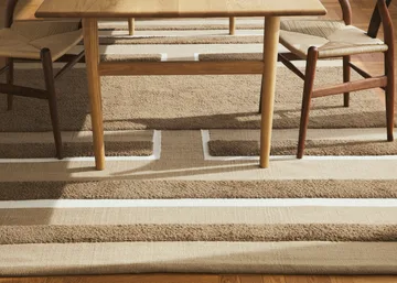 Veda rug 250x350 cm - Mocha-beige-off white - Chhatwal & Jonsson