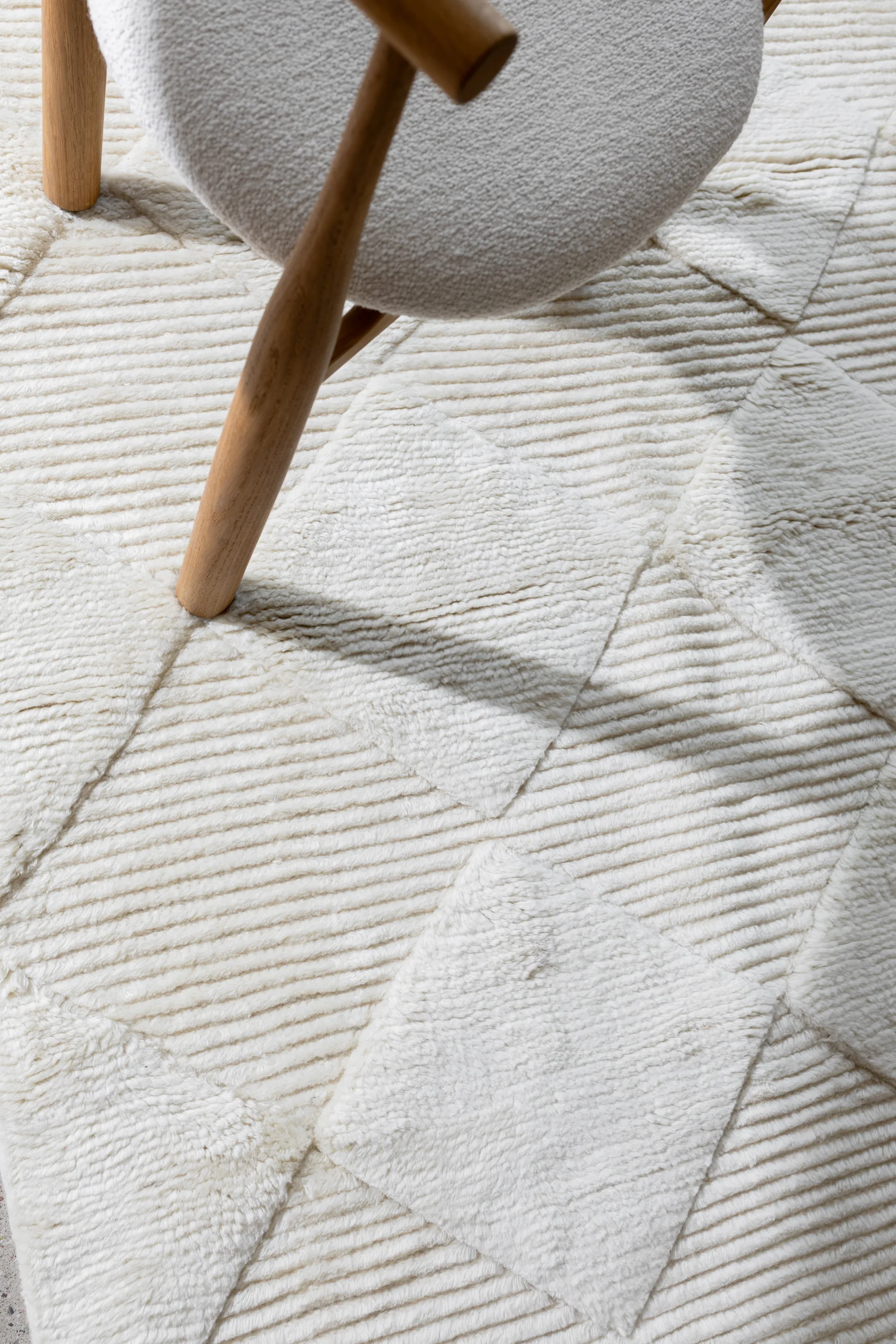Berber rug, Ivory, 170x230 cm Classic Collection