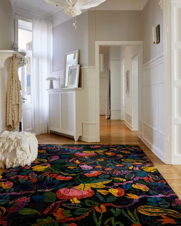 Heritage Garden rug - Charcoal-multi, 250x350 cm - Classic Collection