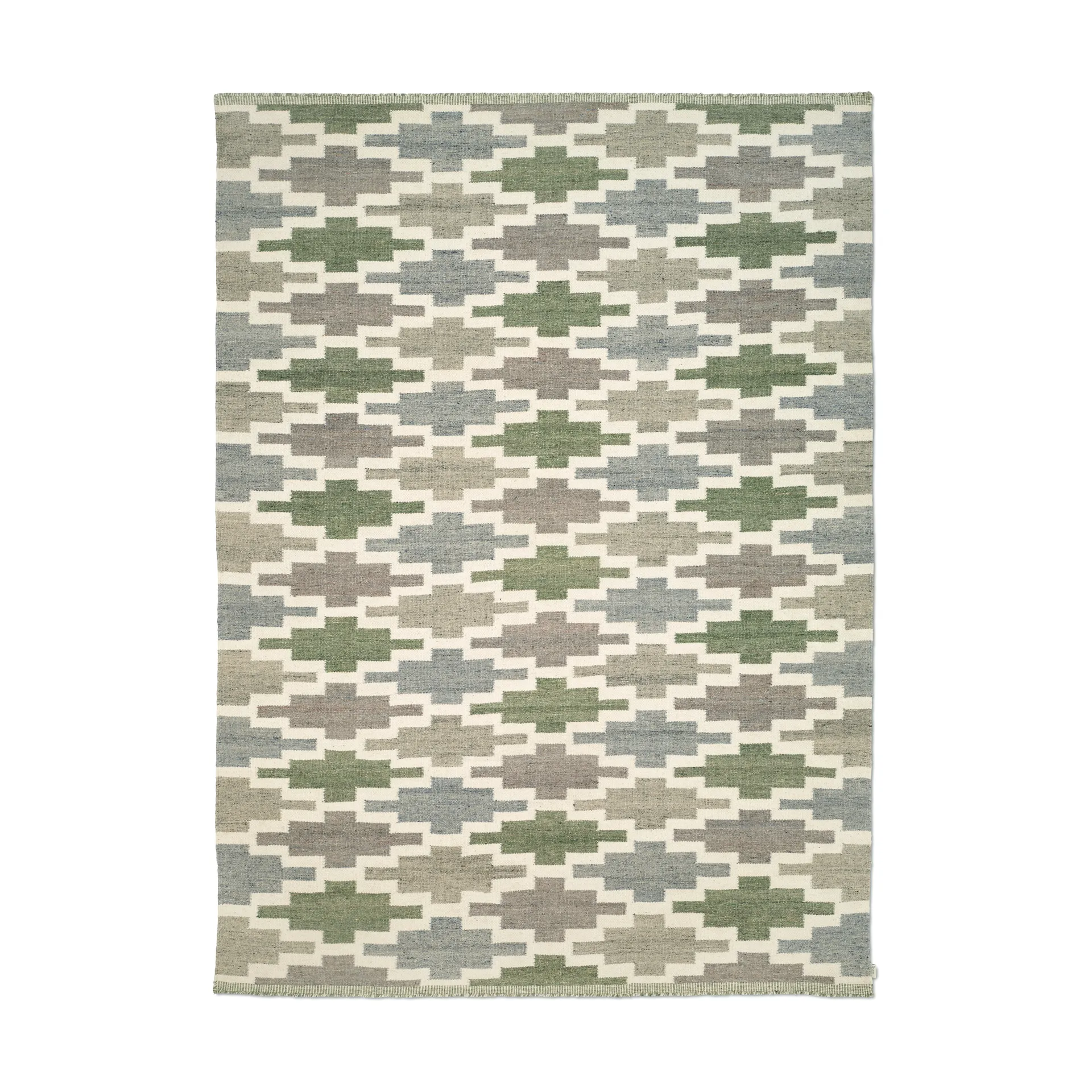 Röllakan Korsnäs rug, Blue-green, 170x230 cm Classic Collection