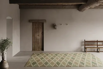 Röllakan Korsnäs rug - Green beige, 170x230 cm - Classic Collection