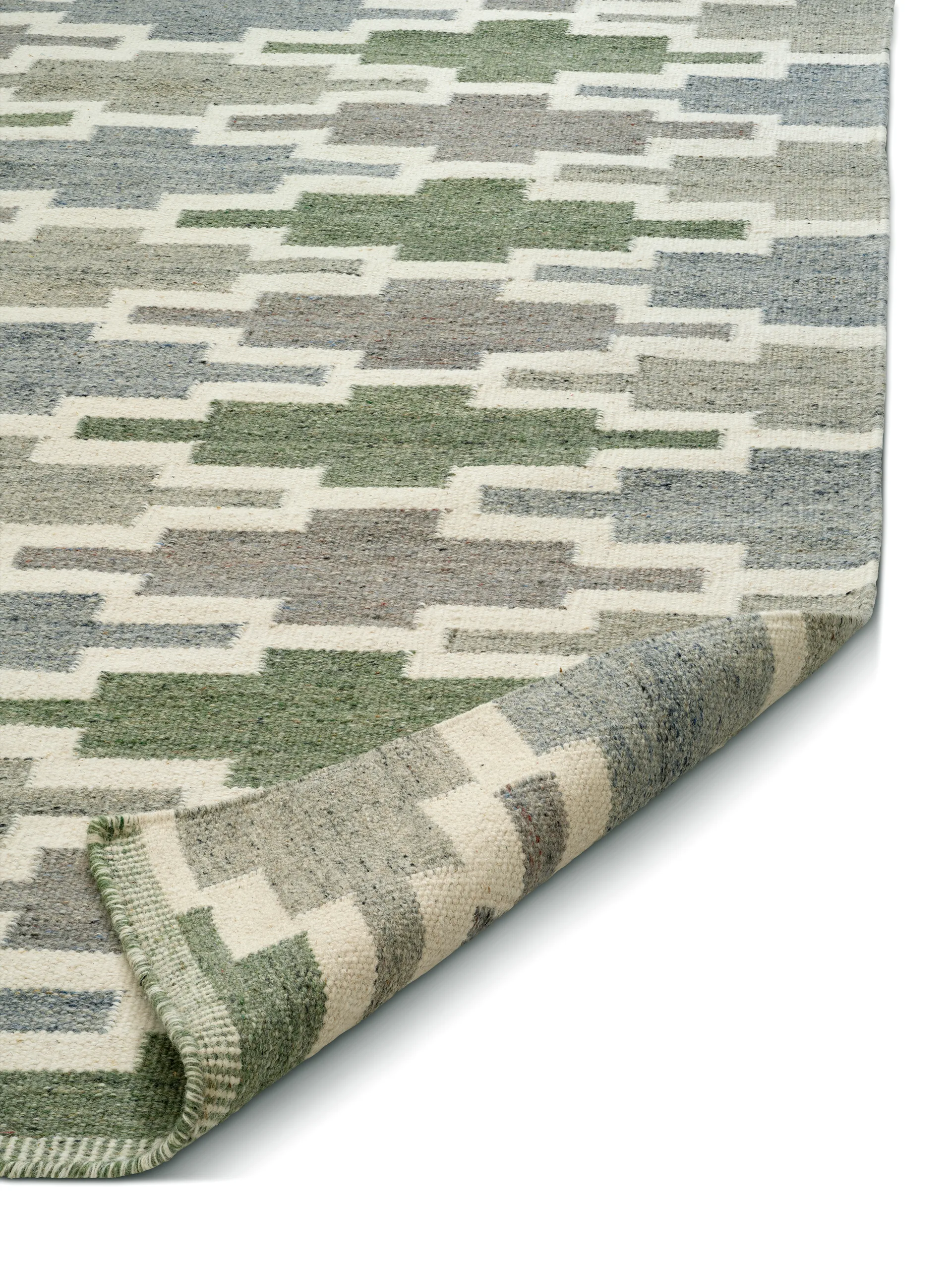 Röllakan Korsnäs rug, Teal, 200x300 cm Classic Collection