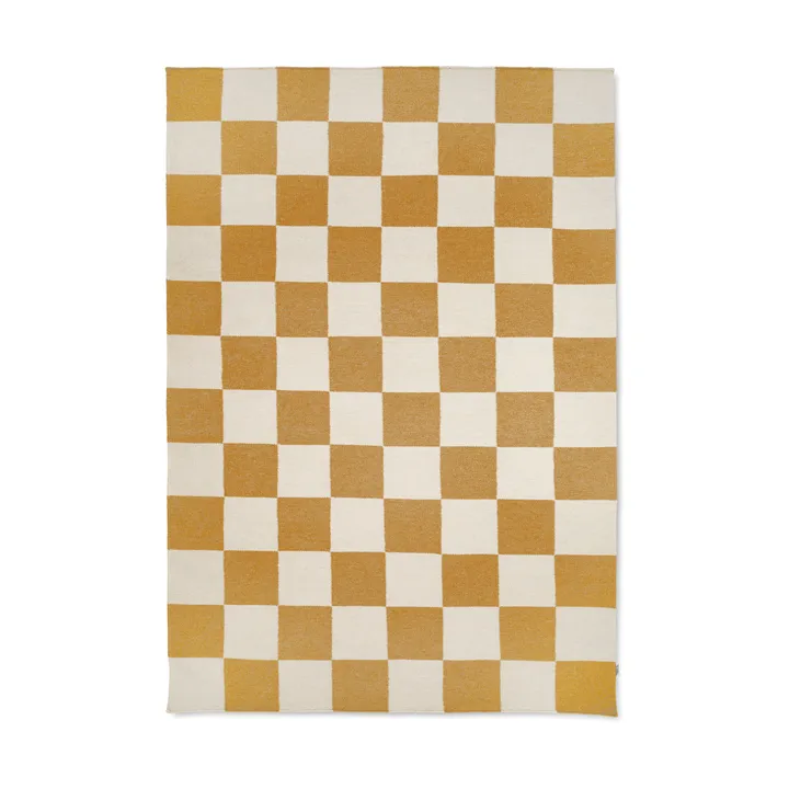 Squares rug - White-yellow, 250x350 cm - Classic Collection