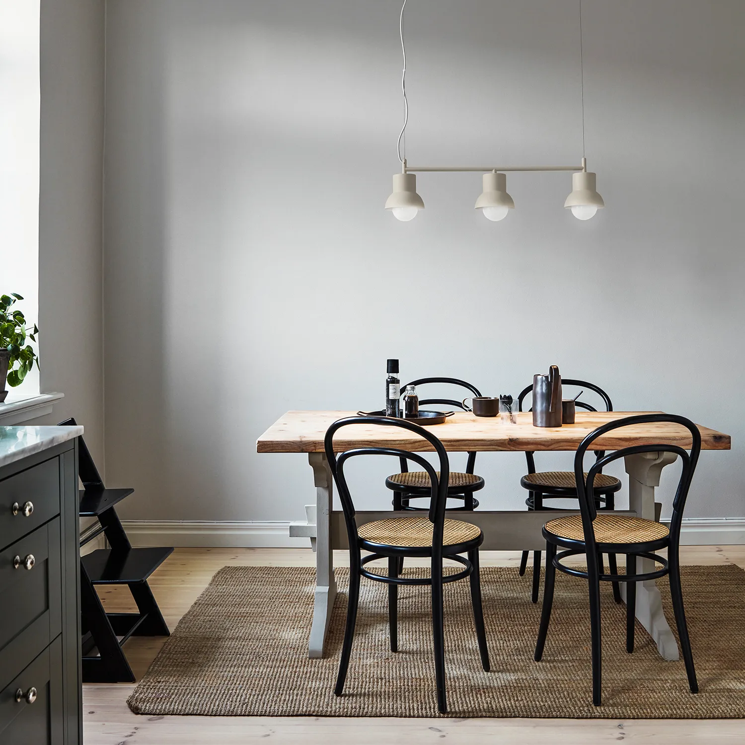 Down Long pendant lamp, Beige CO Bankeryd