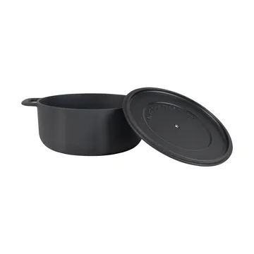 Combekk Enameled cast iron casserole Ø24 cm - Black - Combekk