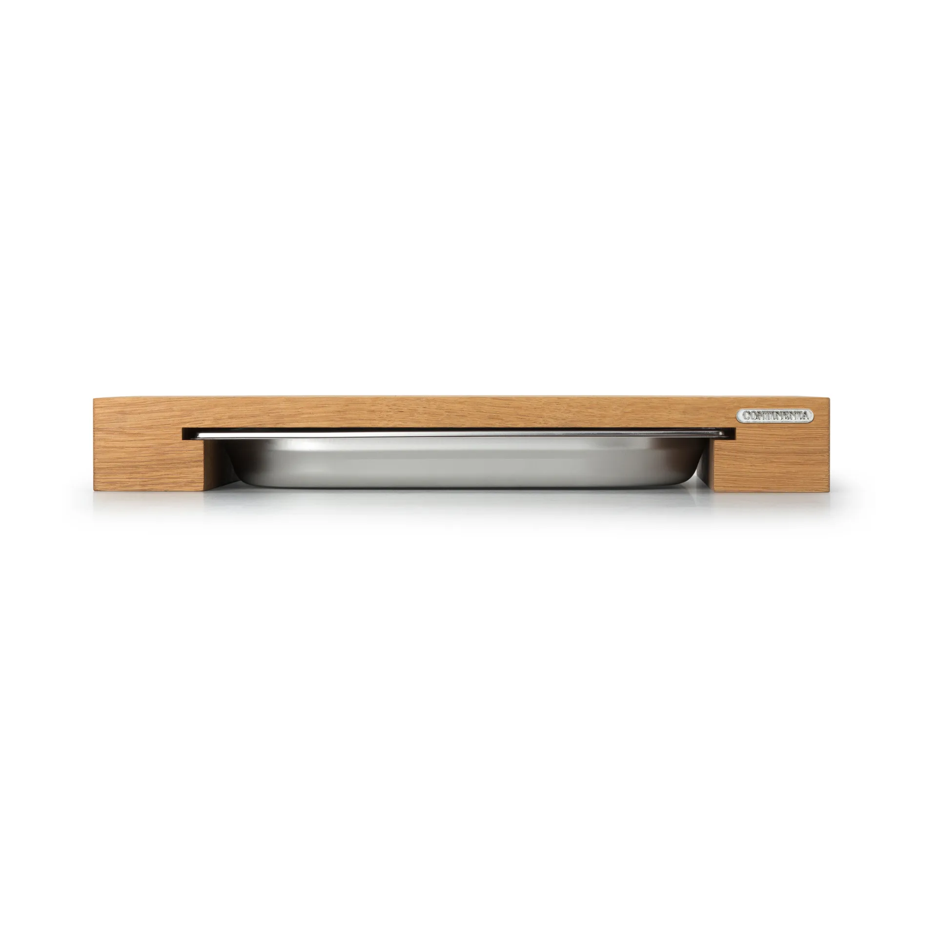 Cutting board oak with 1 tray, 27x39 cm Continenta