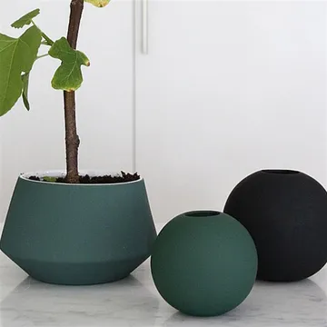 Ball vase dark green - 8 cm - Cooee Design