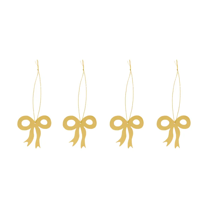 Christmas deco rosette 6 cm - Brass - Cooee Design