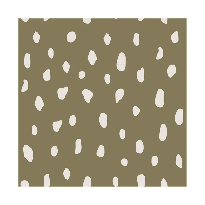 Dots napkins 33x33 cm 20-pack - Olive - Cooee Design