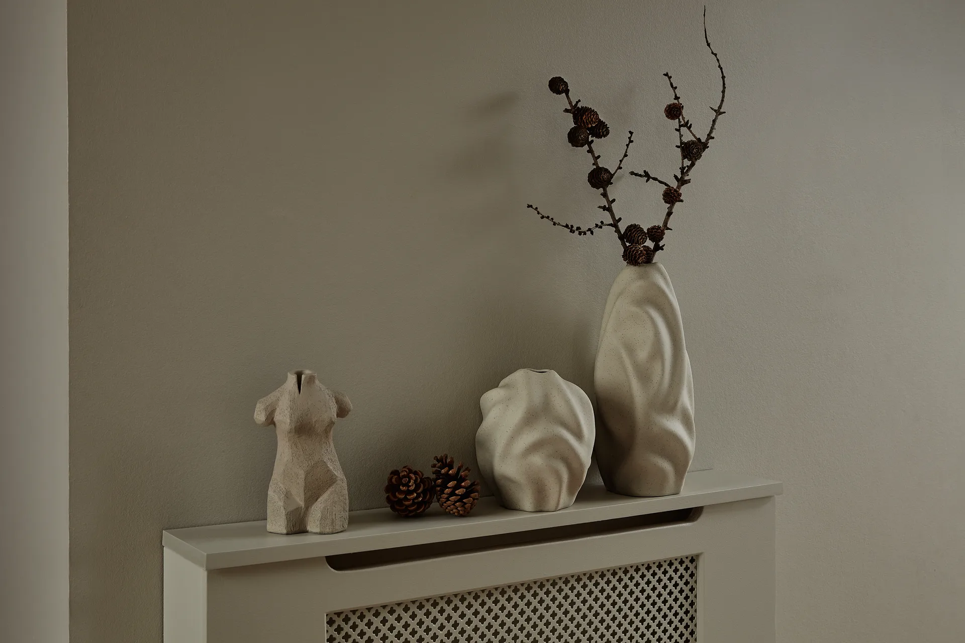 Drift vase 17 cm, limestone Cooee Design
