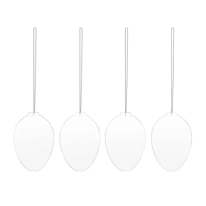 Easter Deco eggEaster decoration 4-pack - White - Cooee Design