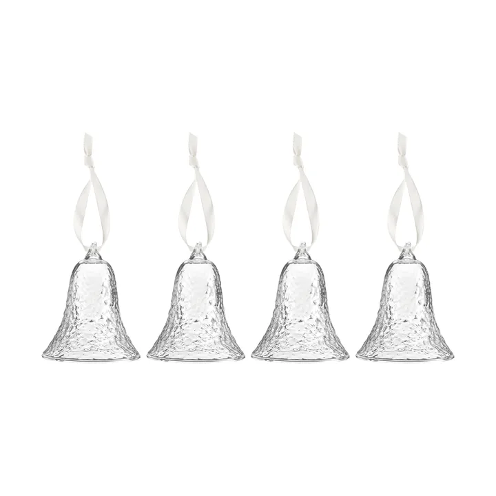 Gry bell clock 8 cm - Clear - Cooee Design