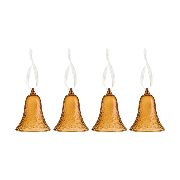 Gry bell clock 8 cm - Cognac - Cooee Design
