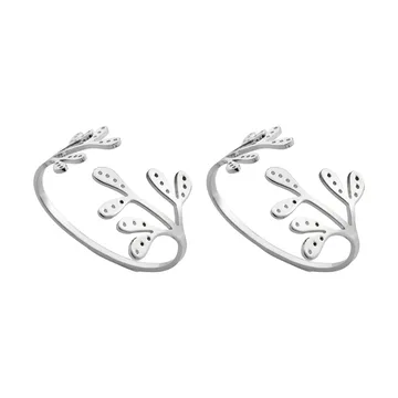 Mistletoe napkin ring 2-pack - Stainless Steel - Cooee Design