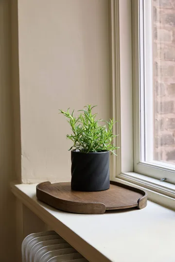 Twist plant pot - Black, small Ø12 cm - Cooee Design