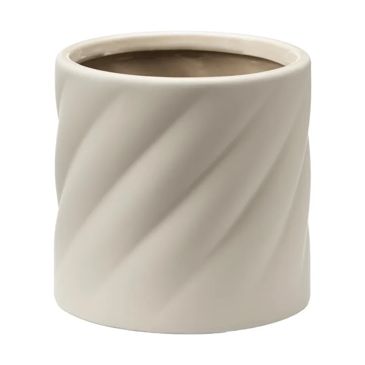 Twist plant pot - Sand, small Ø12 cm - Cooee Design