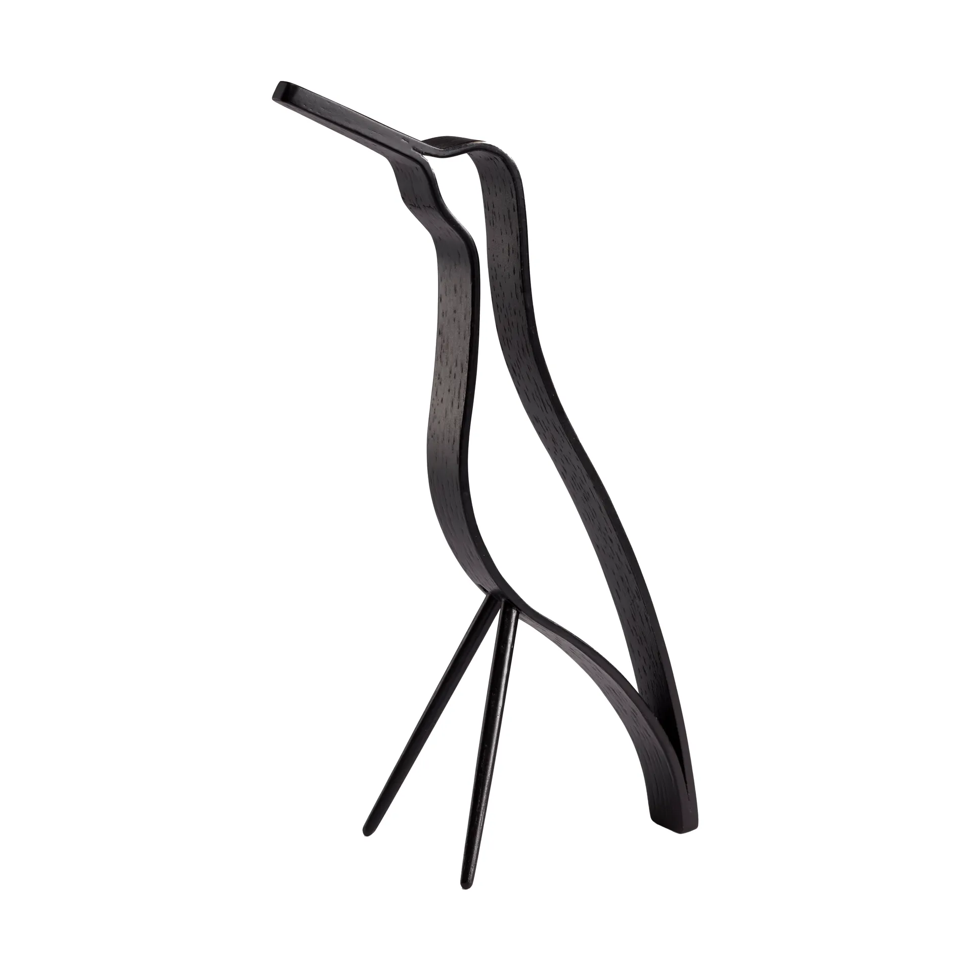 Woody bird high 25 cm, Black stained oak Cooee Design