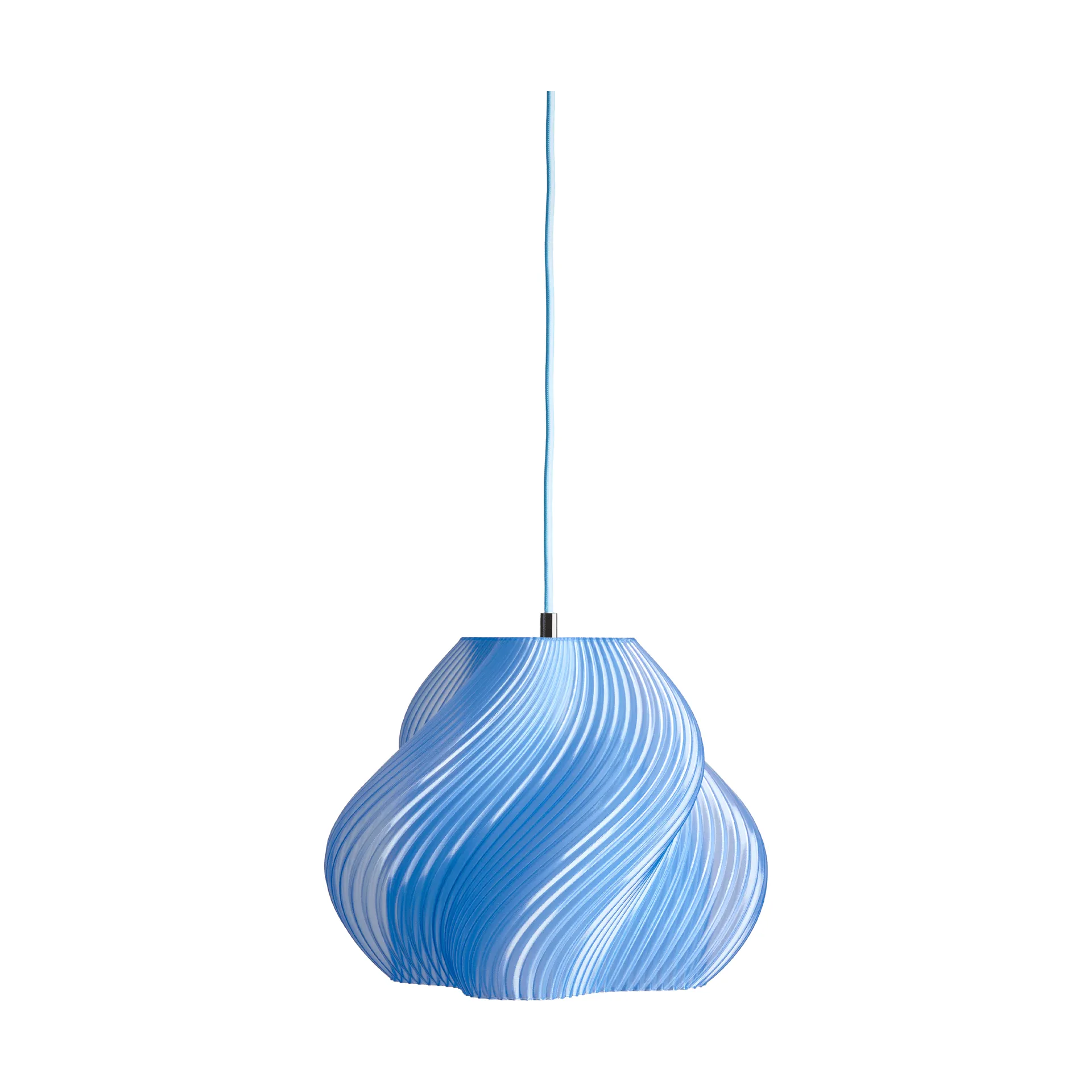 Soft Serve pendant, Blueberry sorbet-chrome, 02, 25 cm Crème Atelier