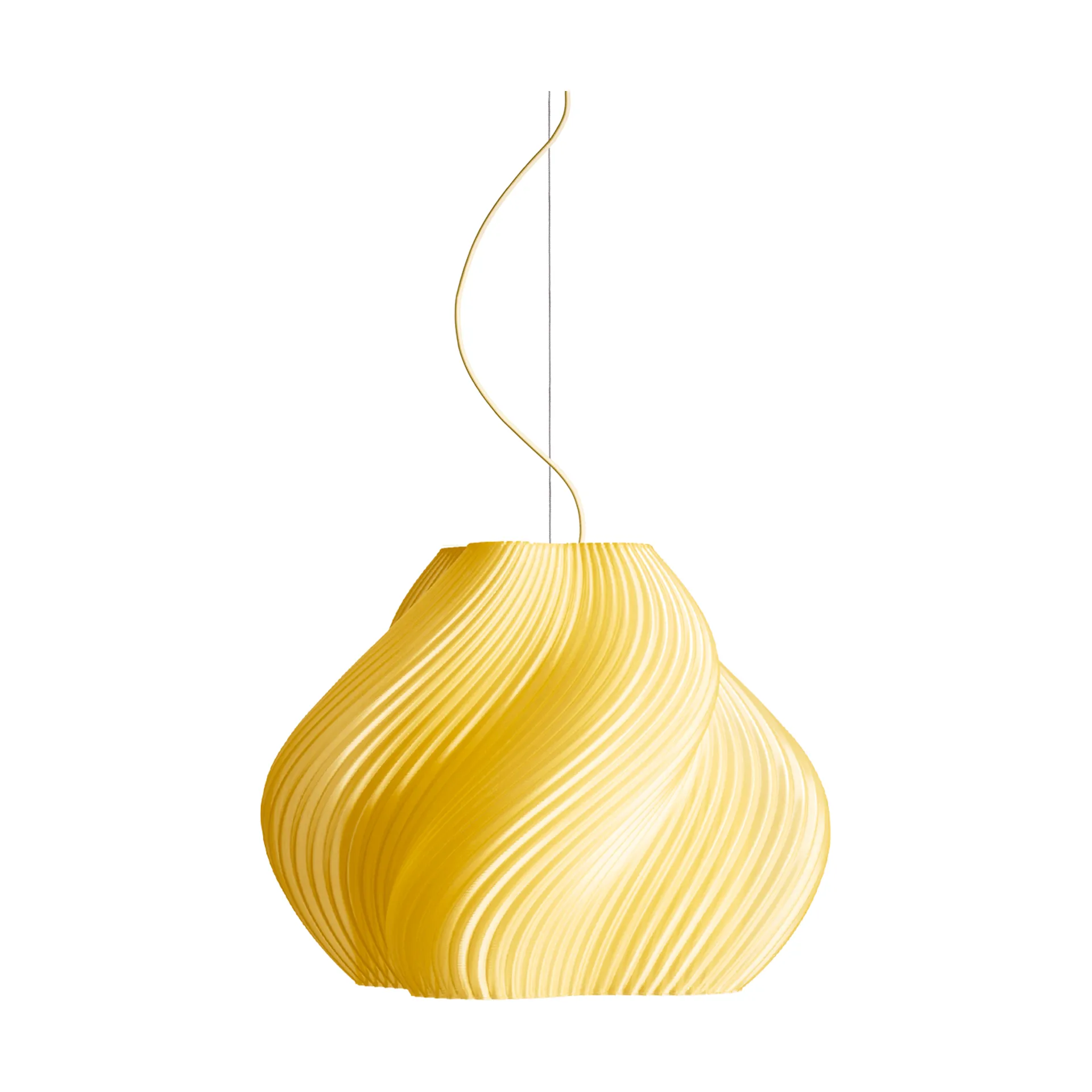 Soft Serve pendant, Limonello sorbet-brass, Mega, 60 cm Crème Atelier