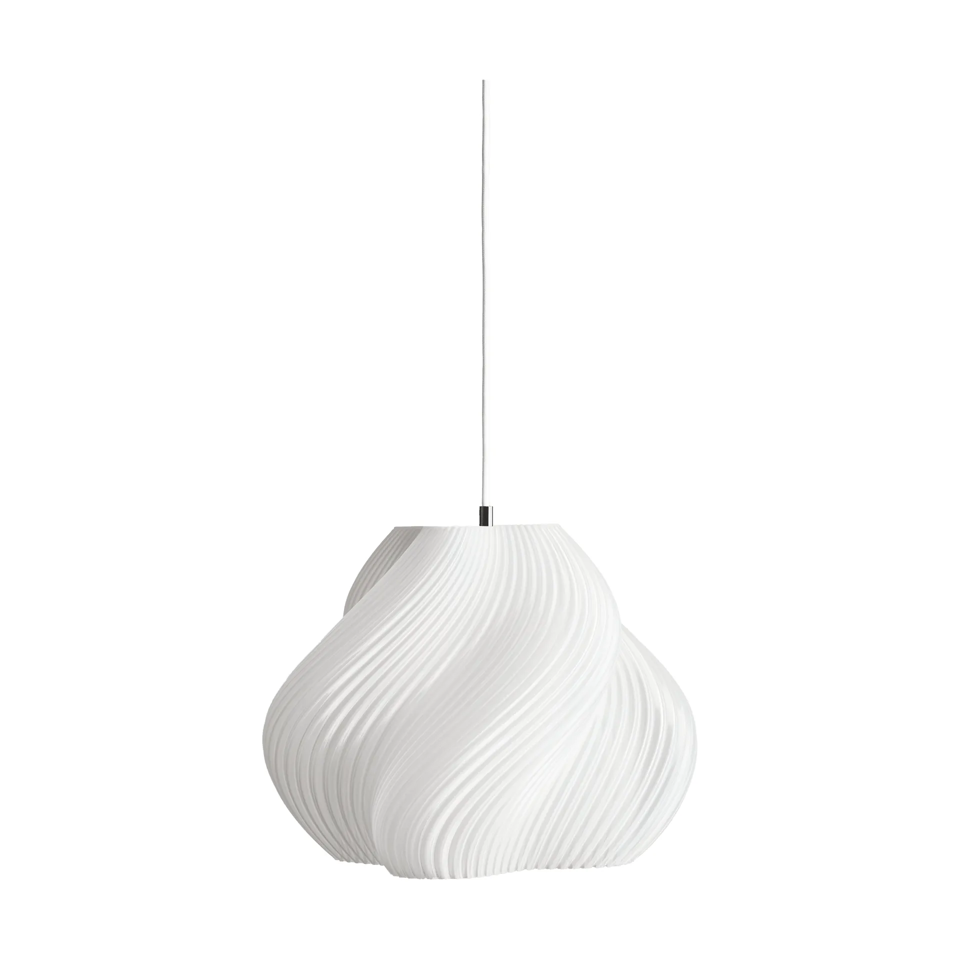 Soft Serve pendant, White-brass, 03, 30 cm Crème Atelier