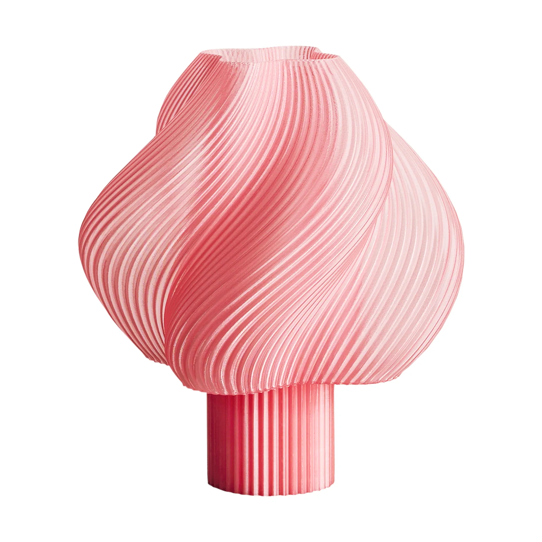 Soft Serve portable table lamp, Peach sorbet, 23 cm Crème Atelier