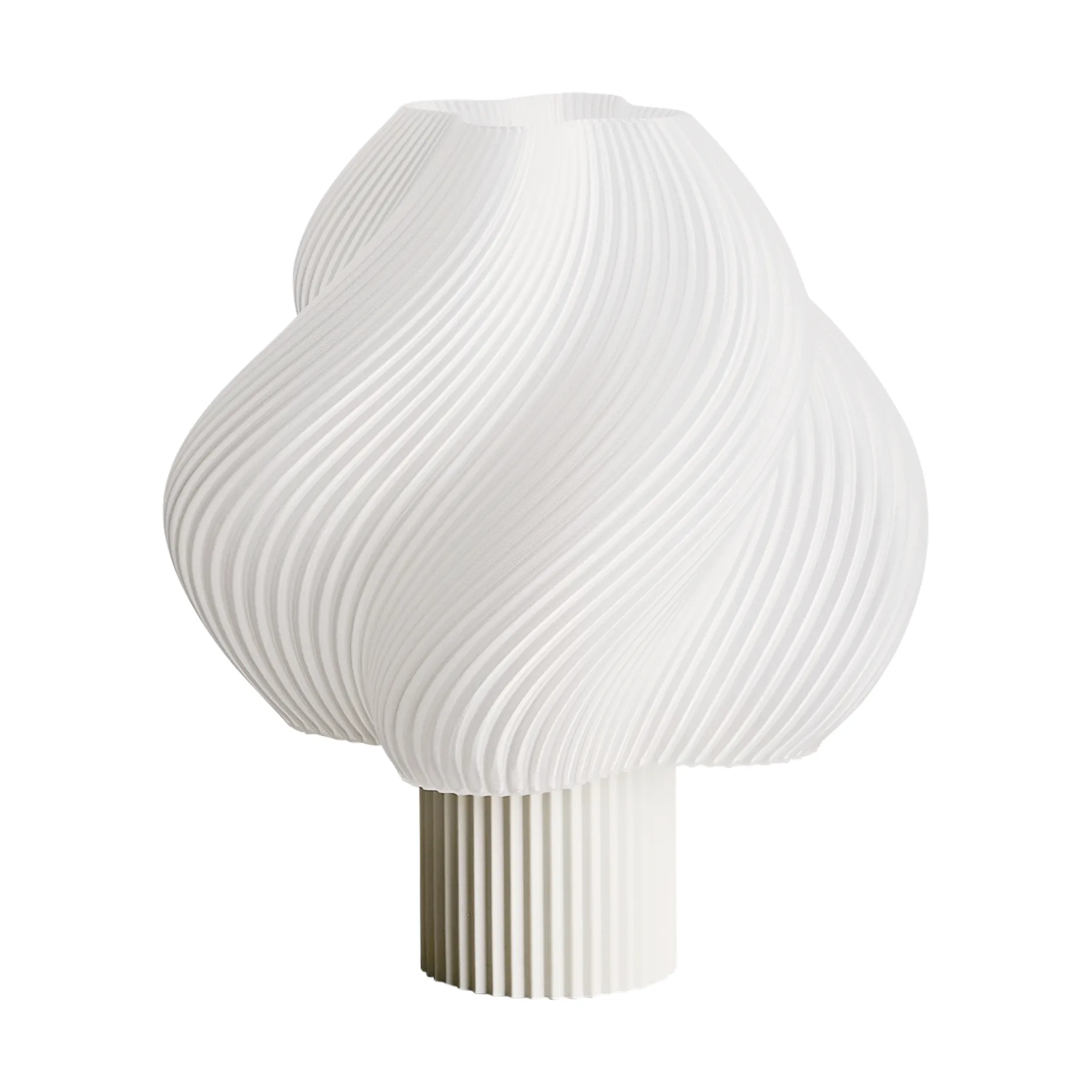 Soft Serve portable table lamp, Vanilla bean, 23 cm Crème Atelier